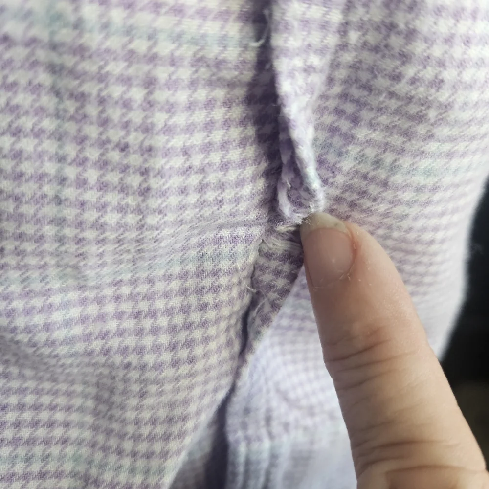 Lauren Ralph Lauren Lavender Plaid Cotton-Blend Twill Sleep‎ Set Sz Small